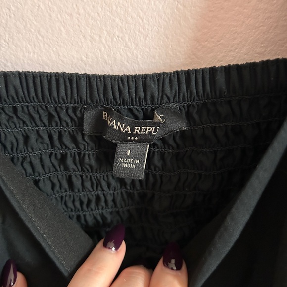 Banana Republic Factory puff-sleeve mini dress L - Picture 7 of 7